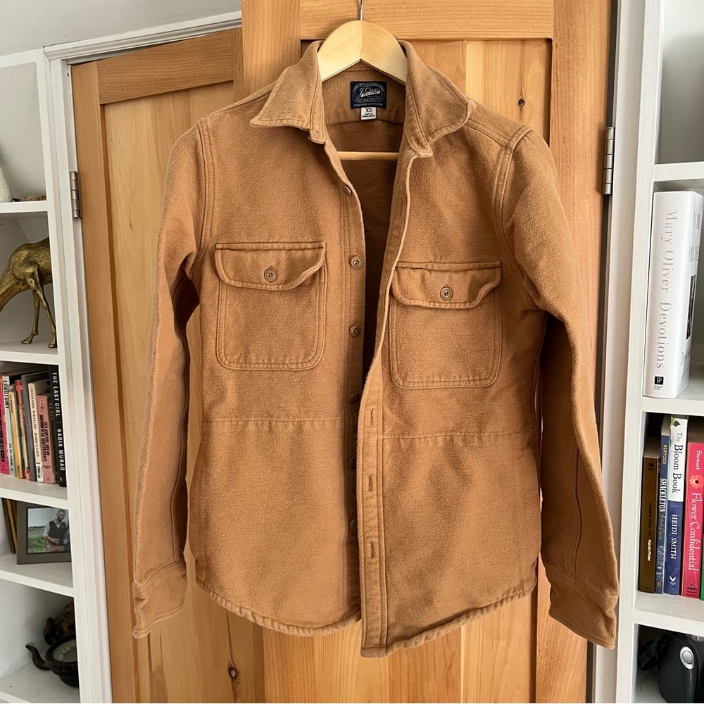 J. Crew chamois shirt shacket with pockets